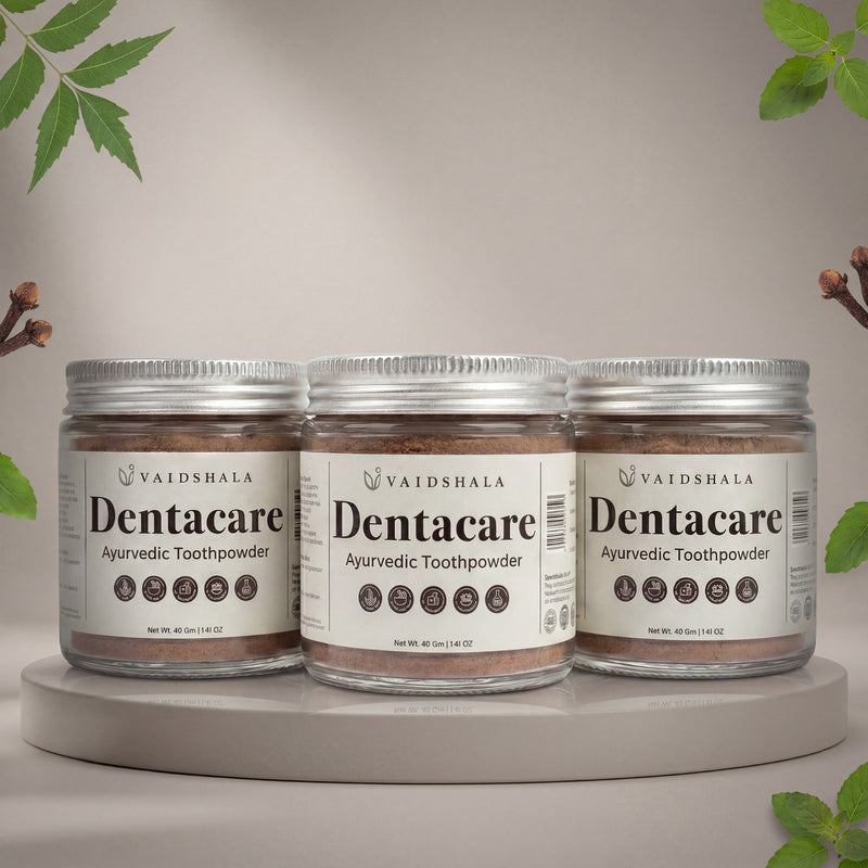 Dentacare Ayurvedic Tooth Powder (Pack of 3) - 40g X 3