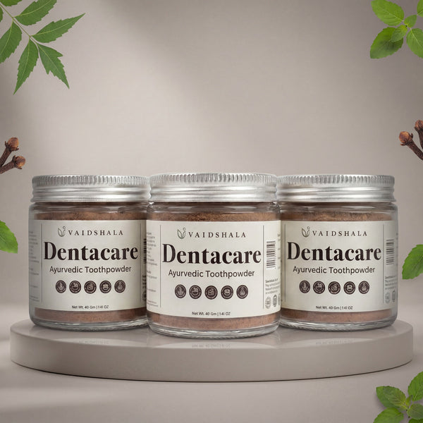 Dentacare Ayurvedic Tooth Powder (Pack of 3) - 40g X 3