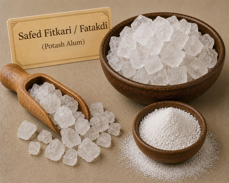 Safed Fitkari / Fatakdi (Potash Alum)